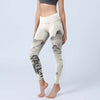 Splash-ink Landscape Print Yoga Leggings Women's High Waist Fitness Pants