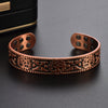 Tree of Life Copper Open Cuff Bracelet with Magnets