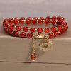 Moon & Crown Double Wrap Beaded Bracelet