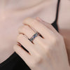 Colorful Plum Blossoms Design Copper Adjustable Ring