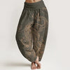 Women's Cotton Harem Pants with 3D Digital Print
