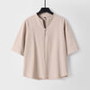 Plain Color Three Quarter Sleeve One Button Men's Shirt