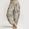 Women's Harem Pants Cotton Elastic Waist Yoga Trousers