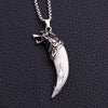 Imitation Wolf Tooth Steel Balance Necklace Pendant