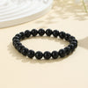 Natural Stone Bead Bracelet, 8mm Round Gemstone