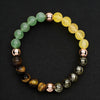 Tiger Eye and Citrine Bead Bracelet for Strength