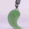 Hetian Jade Yin Yang Pendant Necklace, White or Green