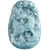 Chinese Zodiac Jade Pendant Necklace Blue Water Horse Luck Rope