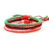 Handwoven Red String Bracelet Set - Tibetan Lucky 3 Combination