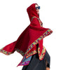 Hooded Knit Shawl Wrap, Tibetan Border Travel Poncho