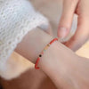 South Red Agate Bracelet with Turquoise or Tourmaline