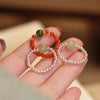 Elastic Beaded Ring with Pearl or Stone Accents