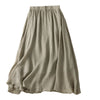 Close up of the elastic waistband and ruffle detail on the skirt