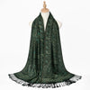 Vintage Paisley Shawl: Soft Tassel Scarf for Women