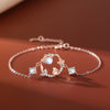 925 Sterling Silver Rabbit Moonstone Jewelry Set