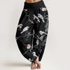 Women's Harem Pants Elastic Waist Floral Print Loose Yoga Trousers