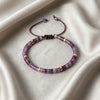Natural Stone Spacer Bead Bracelet