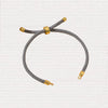 Adjustable Nylon Cord Bracelet with Copper Clasp