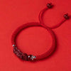 Pixiu Cinnabar Wealth Luck Braided Bracelet