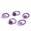 Amethyst Pixiu Ring, 9mm Beads
