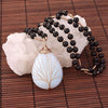 Natural Stone Beaded Pendant Necklace, Tree of Life Design