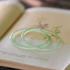 Thin Agate Bangle Bracelet, Stone Cuff