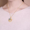 Cyan Koi Fish Calm Necklace Pendant