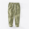 Men's Linen Drawstring Pants with Pockets