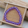 Ice Glass Bead Bracelet, Handmade Pastel Stretch Wristband