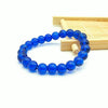 Ice Glass Bead Bracelet, Handmade Pastel Stretch Wristband