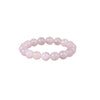 Polished Natural Stone Bead Bracelet, Simple Round Gemstone Strand
