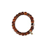 Tibetan Bone Bead Bracelet with Skull Charm and Tassel