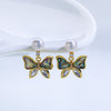 Abalone Shell Pearl Animal Stud Earrings S925 Silver