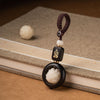 Wood Lotus Enlightenment Key Chain Decoration