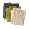 Cotton Linen Wide Leg Pants with Pockets