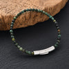 Stainless Steel Stone Bead Bracelet for Men and Women