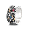 Vintage Dragon Pattern Copper Plated Balance Ring