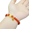 Agate Bead Bracelet, Single or Double Wrap Style