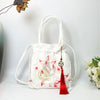 Suzhou Embroidery Drawstring Crossbody Bag