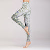 Women's Floral Print Yoga Pants High Waist Fitness Leggings