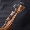 Titanium Steel Dragon Head Bracelet for Men, Vintage Bangle