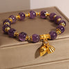 Natural Amethyst Lotus Seed Pod Bracelet