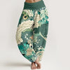 Women's Harem Pants Elastic Waist Floral Print Loose Yoga Trousers