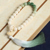 Gradient Bodhi Seed Wrist Mala with Lotus and Tassel