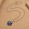 Copper Koi Fish Necklace with Enamel Pendant