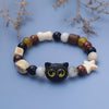 Glass Animal Charm Bracelet, Handmade Beaded Wristband