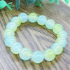 Ice Glass Bead Bracelet, Handmade Pastel Stretch Wristband