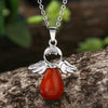 Little Angel Wings Natural Crystal Luck Necklace Pendant