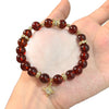 Red Crystal Eight-Pointed Star Charm Bracelet