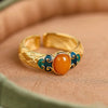 Copper Auspicious Clouds Adjustable Ring